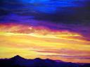 ‘Denver Sunset’ 30 x 36 © Sandra Yocum, Medina, Ohio, USA