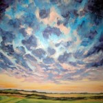 Premier Sky, oil on canvas 30" x 30" © Emilie Lemay, Winnipeg, Canada