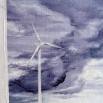 Eolienne, 7ins x 5ins, oil on canvas board © Hannah Price, Liverpool, UK
