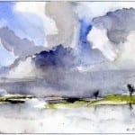 Rain Cloud over Burnham on Crouch © Andrew Chudley