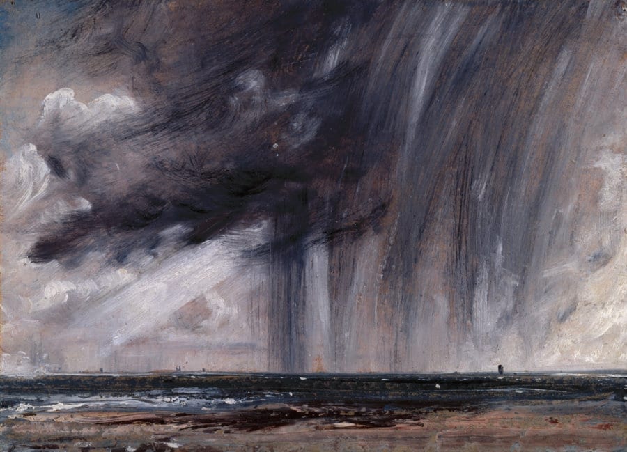 John Constable, R.A. (1776-1837) Rainstorm over the Sea ca. 1824-1828 oil on paper laid on canvas 235 x 326 mm © Royal Academy of Arts, London; Photographer: John Hammond