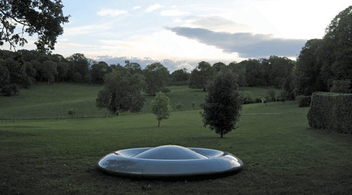 Peter Newman's Skystation (2005) at the NewArtCentre, Roche Court, Wiltshire, UK