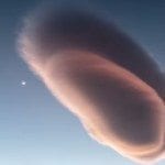 Lenticular cloud, Moon, Mars and Venus ©  Nuno Serrão