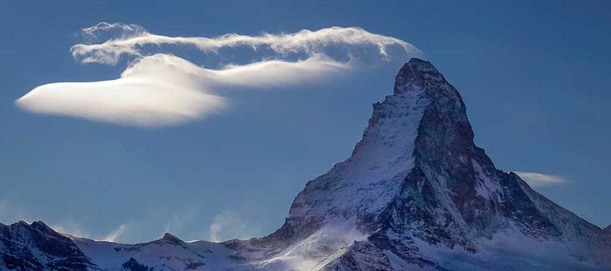 A banner cloud over the Matterhorn, Switzerland, spotted by John Callender
(Member 26,942).