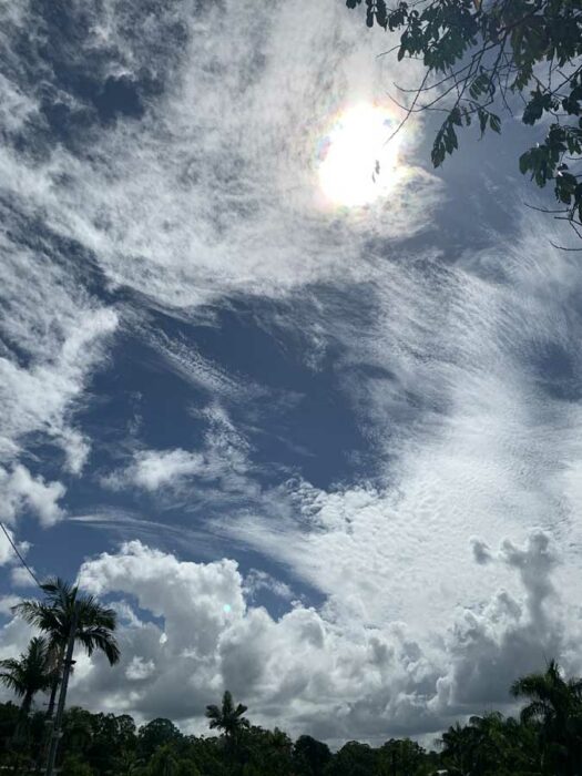 A mixed sky over the Sunshine Coast, Queensland, Australia.