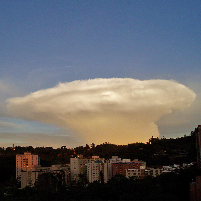 Cloud shaped like a mushroom