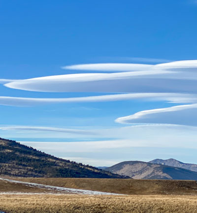 Altocumulus lenticularis spotted from Boulder, CO by Brian Walco (Member 60,602).
