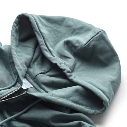 CAS Hoody in Green Bay with Pale Green Logo - Image 5