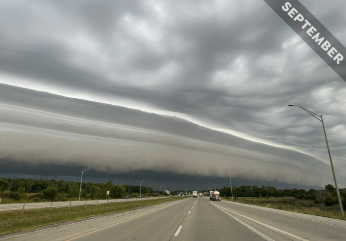 Arcus cloud spotted over Carmel, Indiana, US by Christina Erickson
