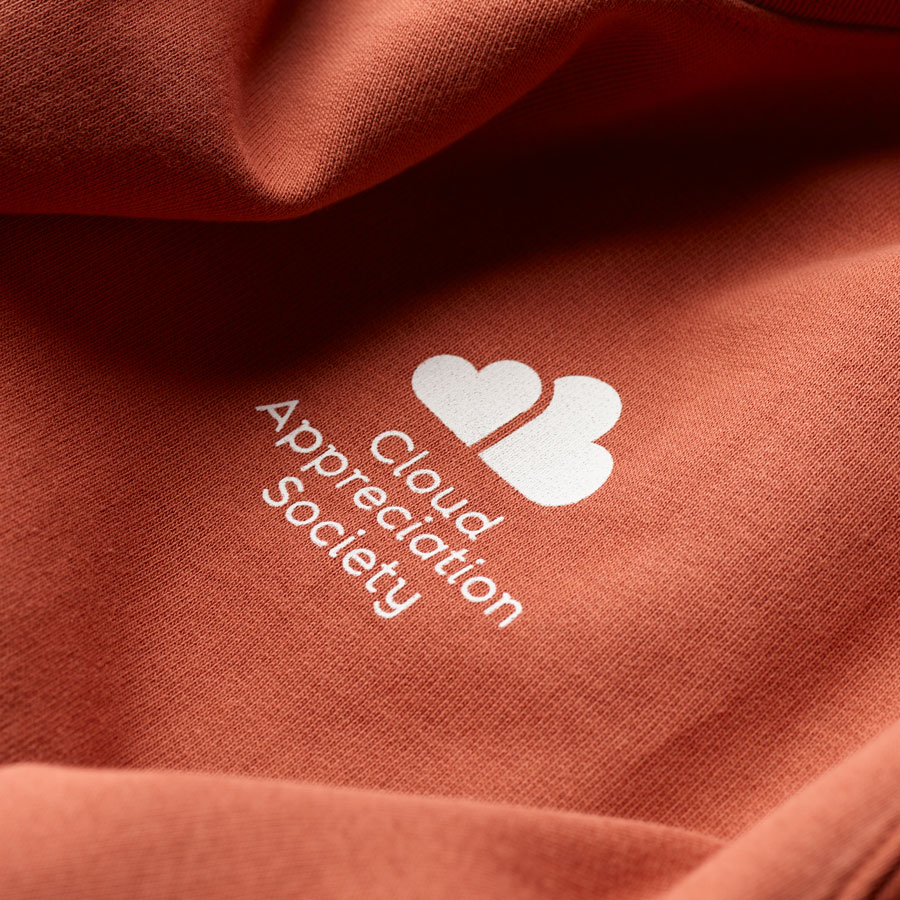 CAS Sweatshirt in Heritage Brown With Dove White Logo - Image 3