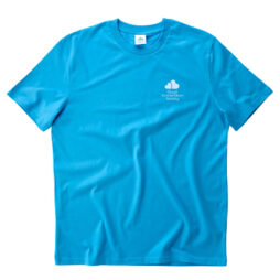 CAS T-Shirt in Aqua Blue with Pale Blue Logo