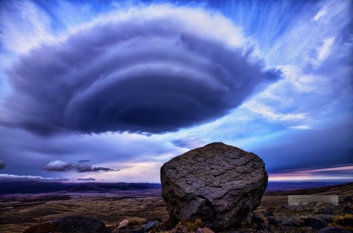 Lenticular cloud over Tongariro