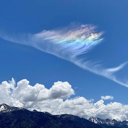 A Circumhorizon Arc over Colorado, US.